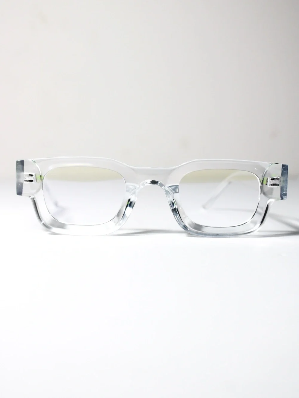 Clear Rectangle Frame Women's Eyewear - Transparent